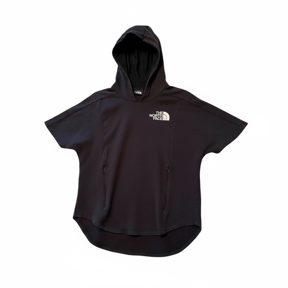 The North Face Black Women's Short Sleeve Lightweight Hoodie-Front pockets-XS - Picture 10 of 10